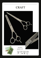 hiustenleikkaussakset RK062+RK062TC Ammattilainen razorline haircut scissors - MK Classic