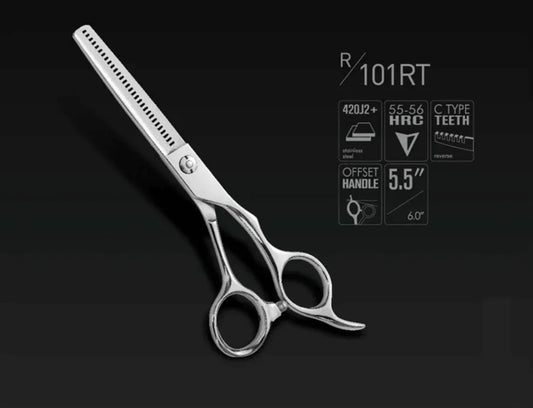Razorline R101RT 5,5 tuuman ammattimainen hiusten ohennussakset hair thinning scissor for hairdresser - MK Classic