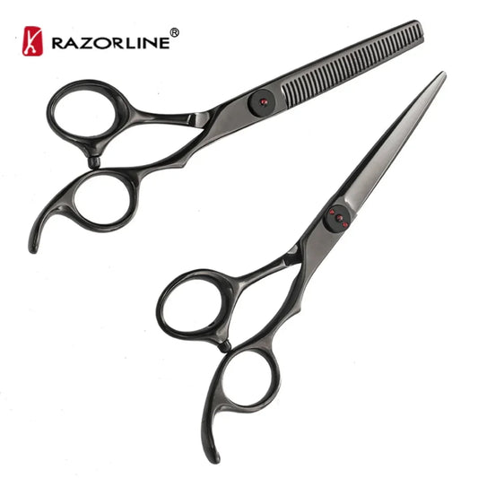 Ammattimainen setti hiustenleikkuu sakset 6 inch CK72B 440C professional hair cutting scissors - MK Classic