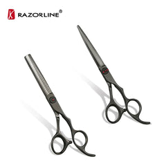 Ammattimainen setti hiustenleikkuu sakset 6 inch CK72B 440C professional hair cutting scissors - MK Classic