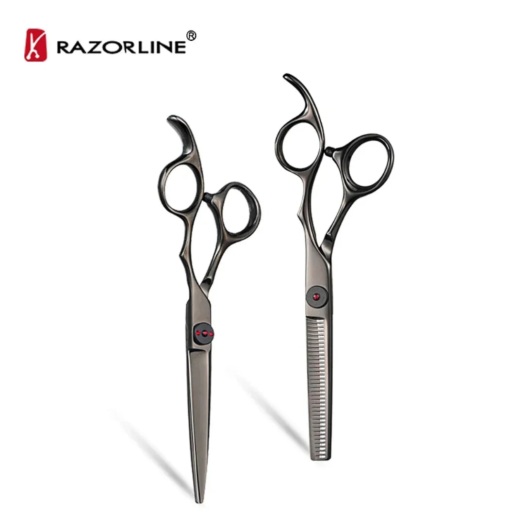 Ammattimainen setti hiustenleikkuu sakset 6 inch CK72B 440C professional hair cutting scissors - MK Classic