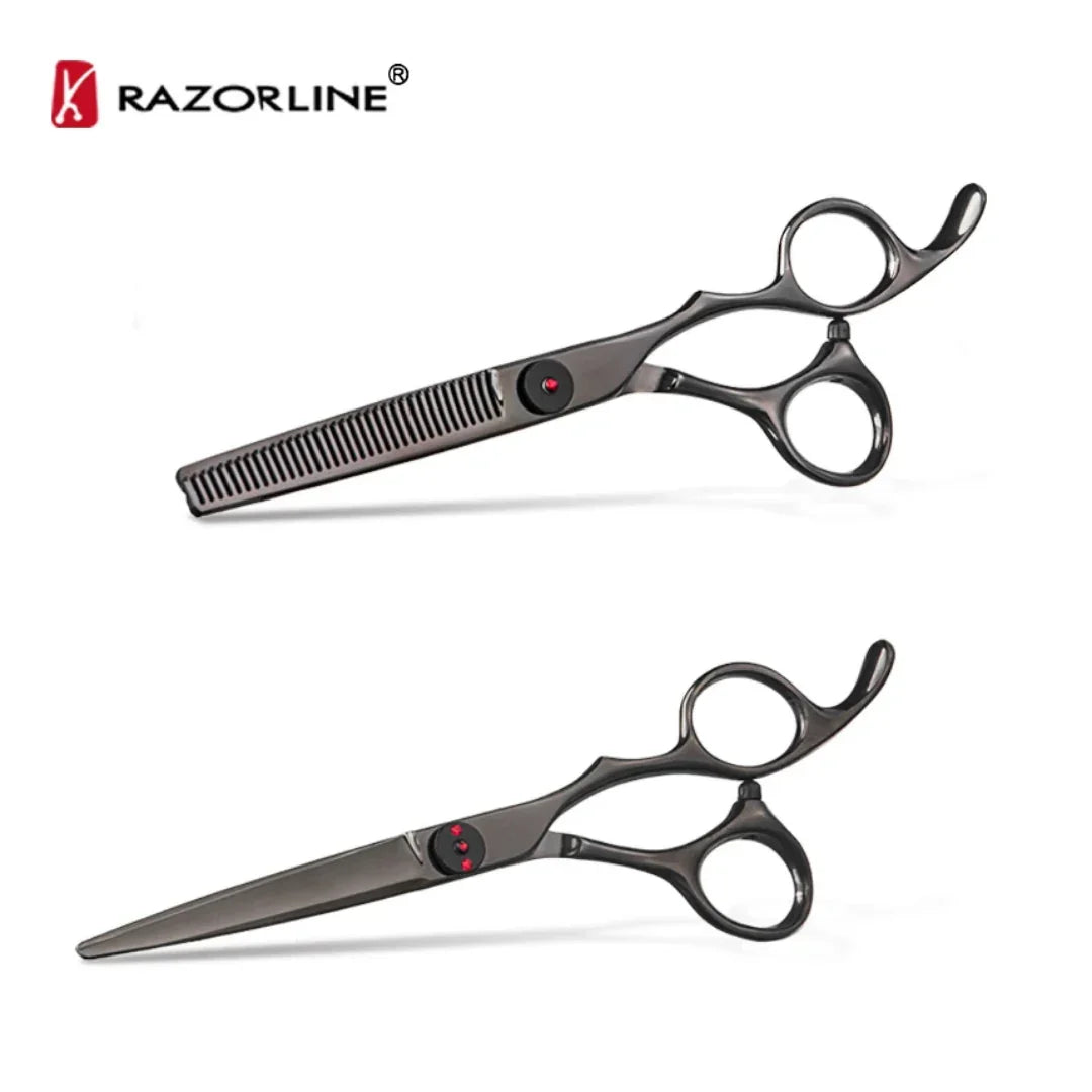 Ammattimainen setti hiustenleikkuu sakset 6 inch CK72B 440C professional hair cutting scissors - MK Classic