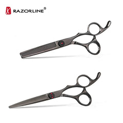 Ammattimainen setti hiustenleikkuu sakset 6 inch CK72B 440C professional hair cutting scissors - MK Classic