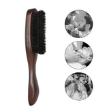 barber wood handle natural beard brush