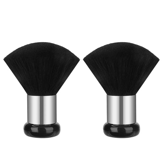 Musta kaulaharja puisella kahvalla neck brush for hair salon