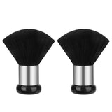 Black neck brush with wooden handle neck brush for hair salon