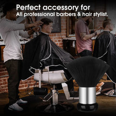 Musta kaulaharja puisella kahvalla neck brush for hair salon