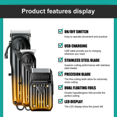 VGR hiustenleikkauskone combo kit V-644