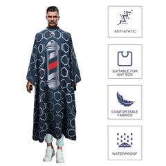 Vedenpitävä polyesteristä valmistettu parturikappa & barber cape