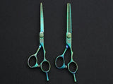 Barber Scissors Set MK-PRO Rainbow Titanium MK35