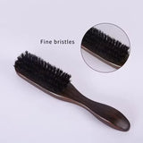 barber wood handle natural beard brush
