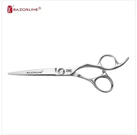 Professional hair cutting scissors, stainless steel ergonomic design, barbershop tool