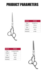 Prosee TFB-630 ohennussakset 6.inch ammattimaiset sakset - MK Classic
