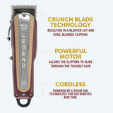Wahl LEGEND cordless hair clipper & wahl hair clippers