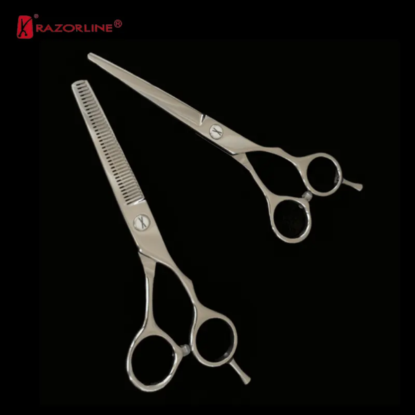 hair cutting scissors RK062+RK062TC Professional razorline haircut scissors