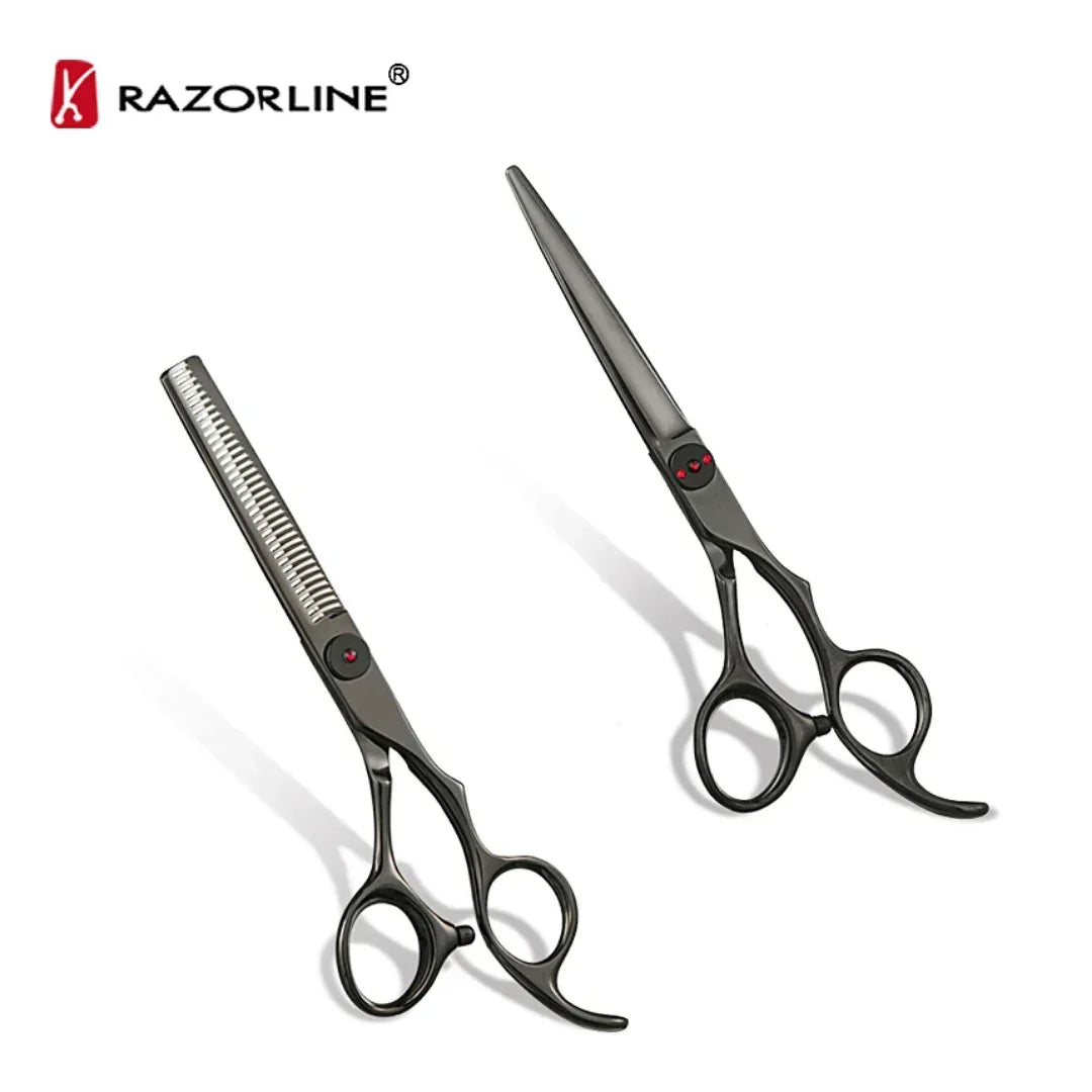 Ammattimainen setti hiustenleikkuu sakset 6 inch CK72B 440C professional hair cutting scissors - MK Classic 