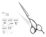 ammattimainen hiustenleikkaussakset AK28 terävät terät professional haircut scissors - MK Classic 