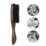 barber wood handle natural beard brush