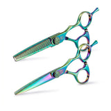 Barber Scissors Set MK-PRO Rainbow Titanium MK35