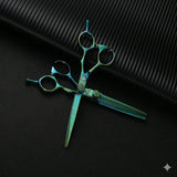 Barber Scissors Set MK-PRO Rainbow Titanium MK35