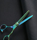 Barber Scissors Set MK-PRO Rainbow Titanium MK35