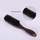 barber wood handle natural beard brush