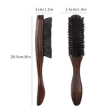 barber wood handle natural beard brush