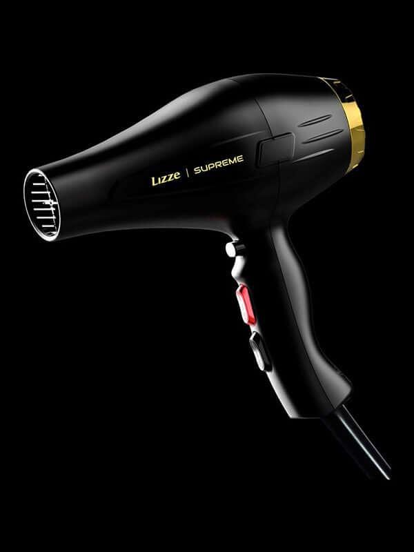 LIZZE SUPREME Nopeasti kuivuva hiustenkuivaaja, 2600 W, 3 lämpöasetusta - MK Classic 